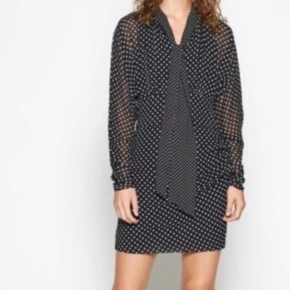 JOIE Silk Polka Dot Dress